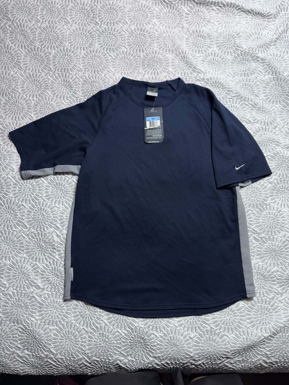 Vintage Nike Sphere Dry Blue And Gray Short Sleeve T-Shirt Men's Medium